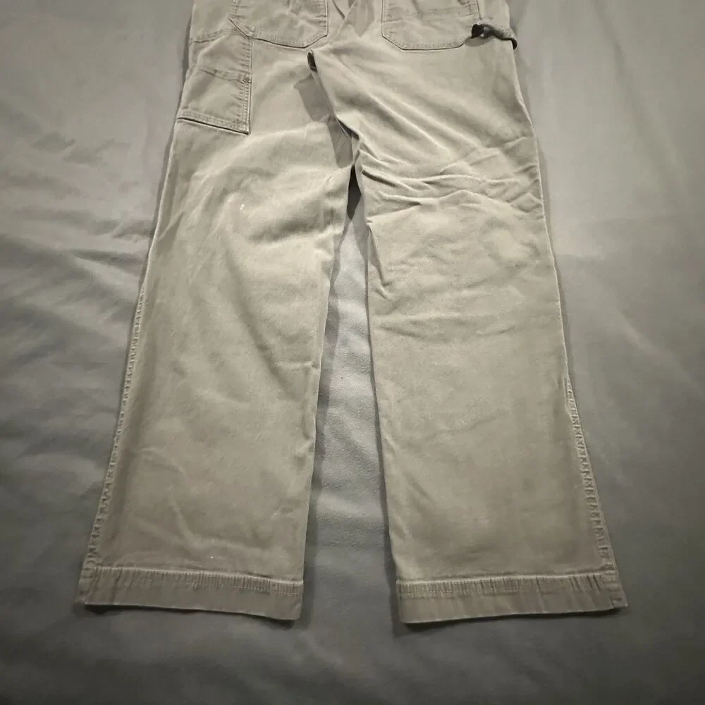 LL Bean BeanFlex Double Knee Pants Mens 36x30 Brown Utility Carpenter Workwear